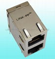 JC0-1011NL 2X1 RJ45 Connector With Gigabit Integrated Magnetics