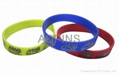 Silicone Bracelets with printing logo