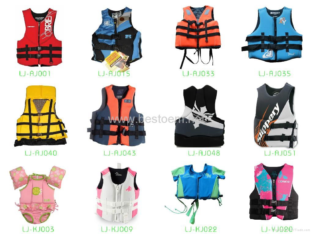 Life Jackets and Vests for Adults and Kids