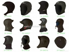 Neoprene Wetsuit hood caps for diving