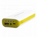 External backup battery charger power bank with 4400mAh 1