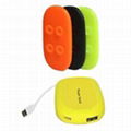 External battery power bank with suction cups and capacity on 4000mAh