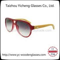 Fashion men and women sunglasses,wood glassesYS0201 4