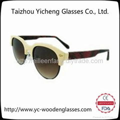 Fashion men and women sunglasses,wood glasses YS0211