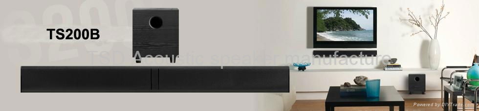 Powered bluetooth Sound bar with subwoofer 2
