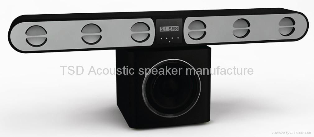 Powered bluetooth Soundbar with 8" separate subwoofer 2