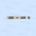 DOCA New hot sale D602 8000 mAh ultra thin rechargeable power bank   3