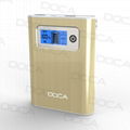 DOCA D568 dual usb portable charger power bank 12000mAh mobile power bank   1
