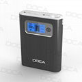 DOCA D568 dual usb portable charger power bank 12000mAh mobile power bank   3