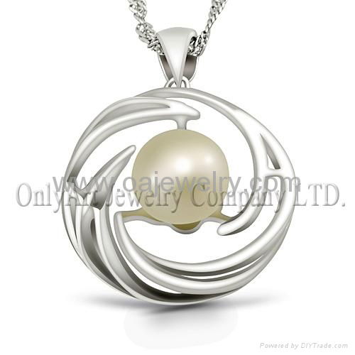 gemstone silver fashion jewelry pendant 2