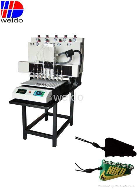 Supply 8 colors PVC hang tag automatic  machine for garment