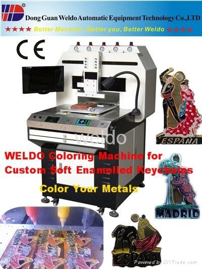 Supply Souvenir Automatic Coloring Dispensing Equipment for Keychains