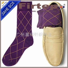 100% cotton men socks factory