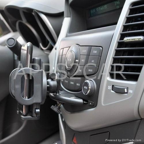 APPS2CAR Apple iPhone Smartphone GPS PDA MP3 MP4 Car Mount CD Dock Cell Holder   5
