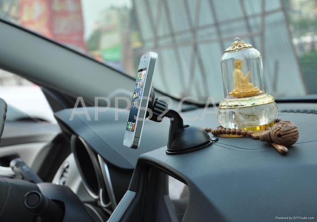 Magnetic Suction Mount For Smartphones iPod iPhone GPS Samsung Galaxy S3 S4 Note