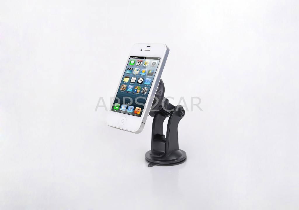 Magnetic Suction Cup Mount Cradle Kit For iPhone 5/4/4S iPod Smartphone GPS PDA 2
