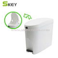 White Pedal Operated Plastic Feminine Hygiene Bin Sanitary Bin 20L 1