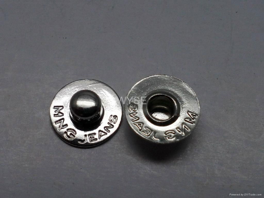 Metal jeans rivet, jeans trim, rivet WYSERT001 WYSE (China