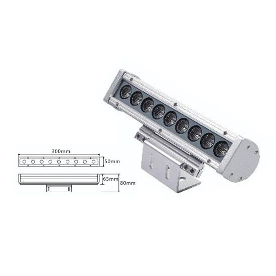  	24vdc 3in1 Epistar rgb led dmx led wall washer light 9W led wall washer led ou