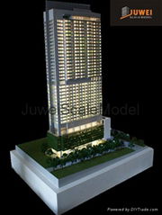 Architectural model maker, 1:100 tower building model