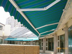 motorized aluminum awning