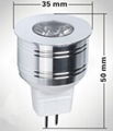 35mm Mini LED MR11 MR16 GU4 GU10 Spot 1W 3W Mini LED Light Bulb 3W Bombilla LED 2