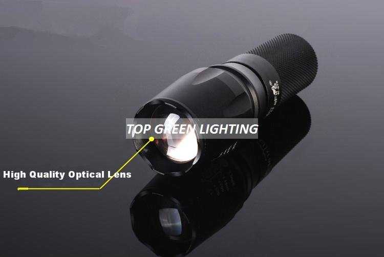 1000 Lumens CREE XM-L T6 LED Flashlight Zoomable 5 Mode Lanterna LED CREE XML T6 3