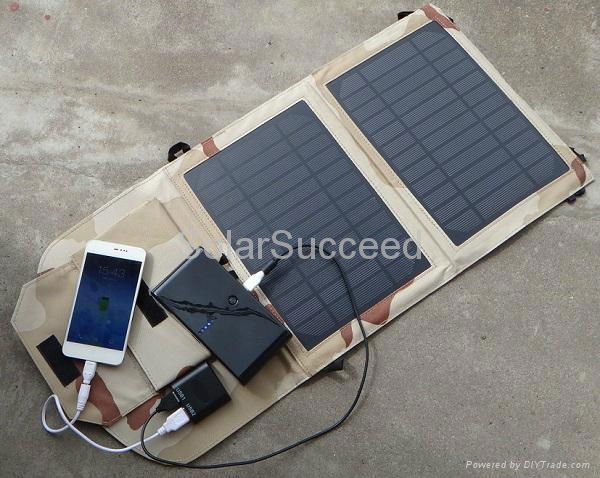 High Quality Portable&Foldable Solar Charger 10W Solar Panel Charger USB Output  4