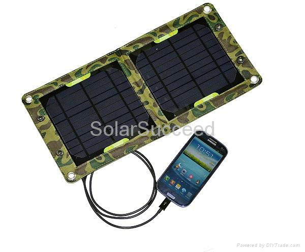 7W Outdoor Solar Panel Charger For Mobile Phone