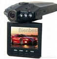  Car DVR Rotatable 270 Degrees 2.5inch LCD Colorful Screen 6 LED 120 Degrees