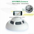 spy wifi ip hidden camera smoke detector style ip wifi camera support Iphone 