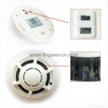 spy wifi ip hidden camera smoke detector style ip wifi camera support Iphone  5