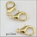  12mm zinc alloy jewelry findings lobster clasp hook 100PCS silver gold antique  4