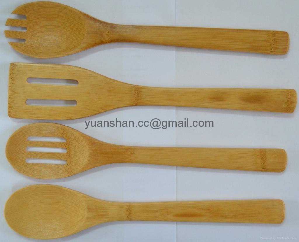 bamboo kitchen cooking utensils