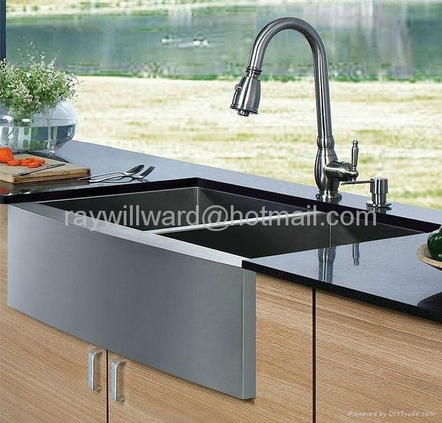 undermount handmade stainless steel apron kitchen sink  2