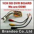 OEM single channel SD DVR PCBA, function customized 1