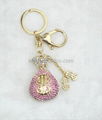 Fashion crystal perfume bottle  bag charm zinc alloy  bag charms 1