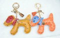 PU dog bag charm key chain