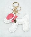 PU dog bag charm key chain 2