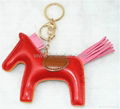 PU horse bag charm key chain