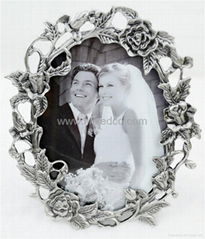  Europe  picture  frame ancient zinc alloy metal photo frame 