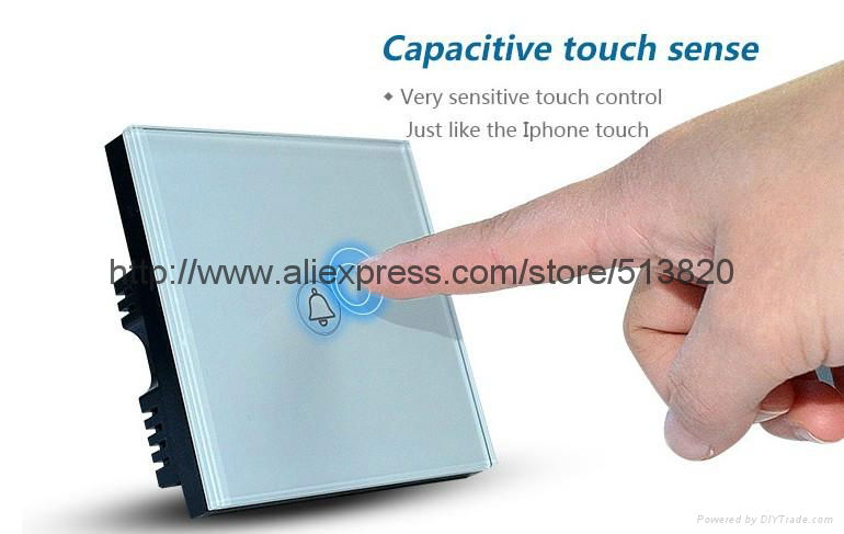 Intelligent touch doorbell switch used for doorbells with LED indicator, AC110V 5