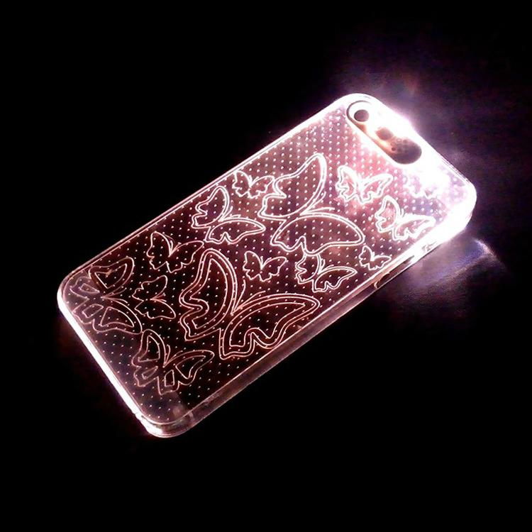 2014 NOOSY Innovative Flash Led Case for iPhone 5 5s no need battery