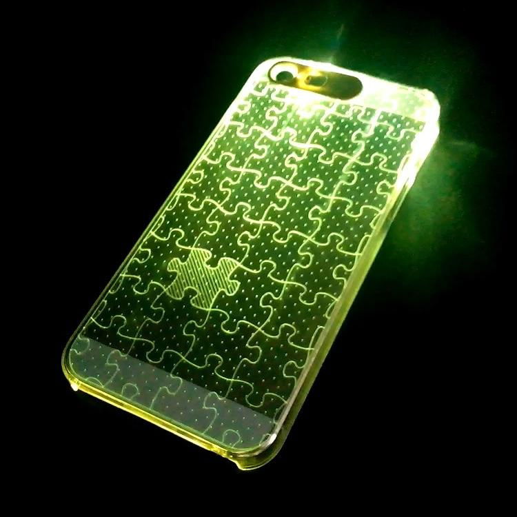 2014 NOOSY Innovative Flash Led Case for iPhone 5 5s no need battery 3