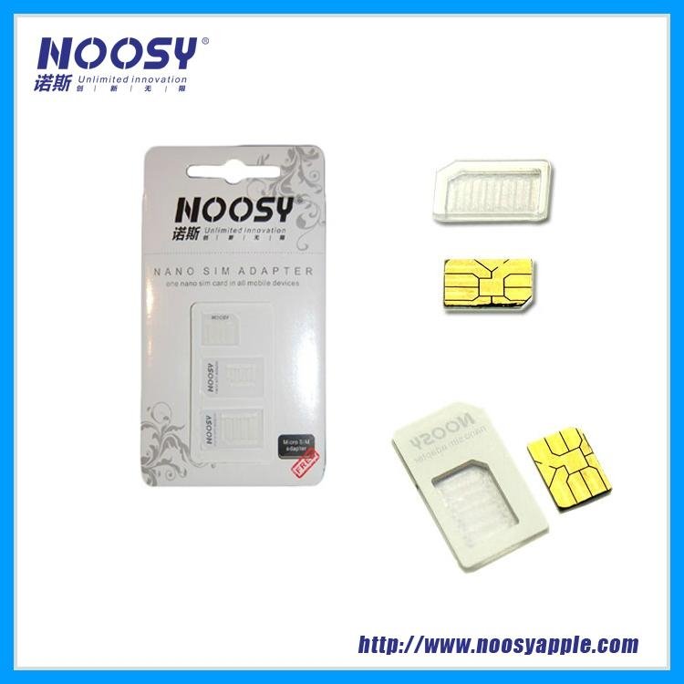 High Quality&Factory Price NOOSY Dual Sim Card Adapter for iPhone/iPad 3