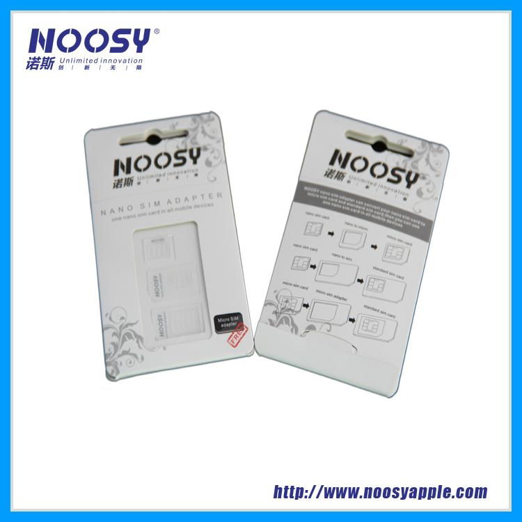 High Quality&Factory Price NOOSY Dual Sim Card Adapter for iPhone/iPad 4