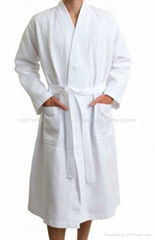 Luxury cotton hotel bathrobes