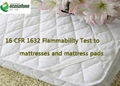 16 CFR 1632 Flammability Test to mattress pads and ticking 1