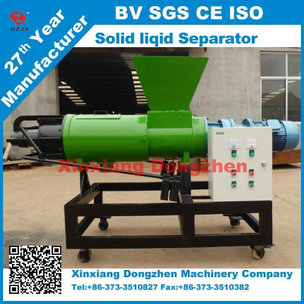 Dung screw press solid liquid separator drying machine