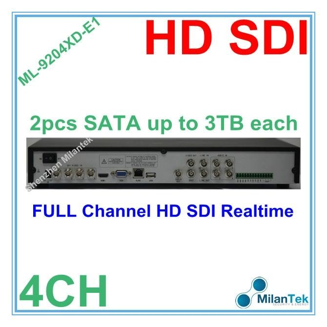 4ch Standalone SDI HD CCTV DVR Recorder 